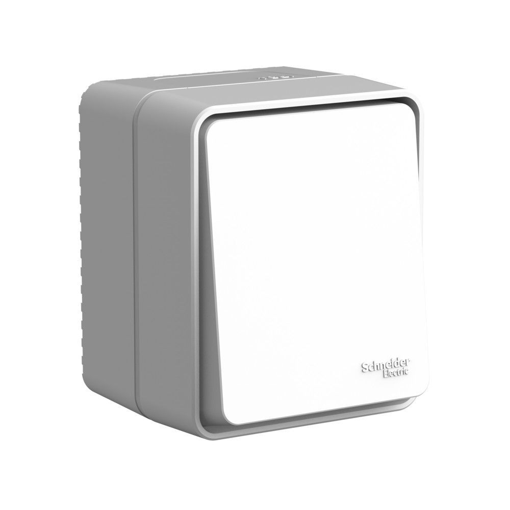 фото Переключатель 1-клав. ОП AtlasDesign Profi IP54 сх.6 10AX серый ATN543061 SE от магазина Моя Электрика