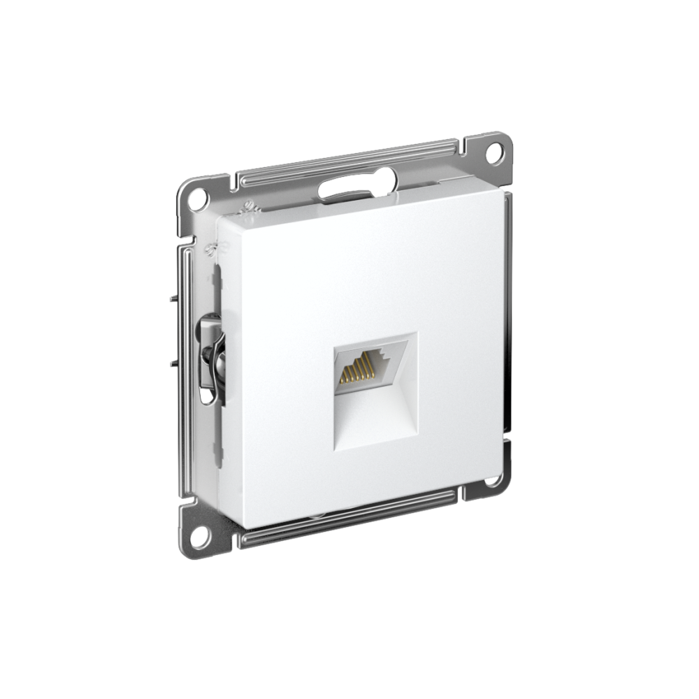 фото Механизм розетки компьютерная RJ45 кат. 5Е AtlasDesign белый ATN000183 SE от магазина Моя Электрика