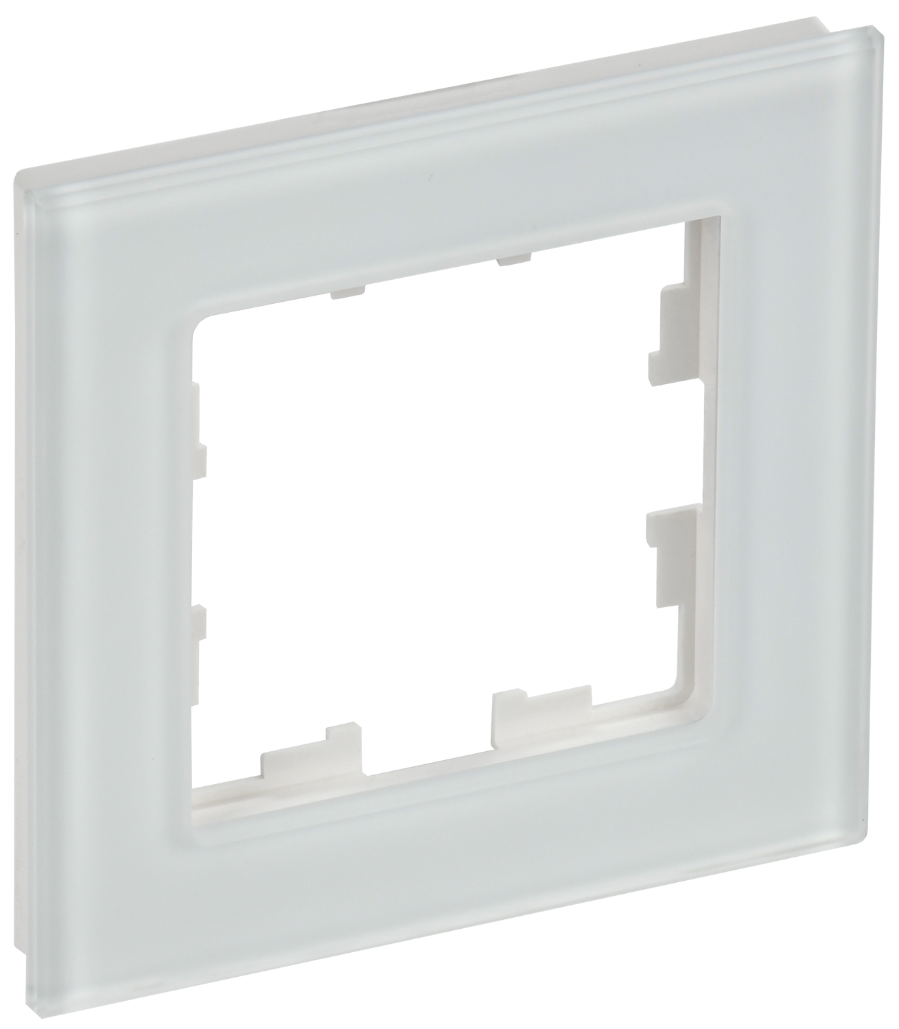 фото Рамка 1-м Brite РУ-1-2-Бр стекло белый матовый BR-M12-G-31-K01 IEK от магазина Моя Электрика