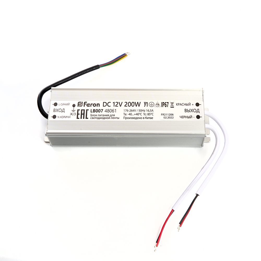 фото Блок питания 12V 200W IP67 LB007 48061 Feron от магазина Моя Электрика