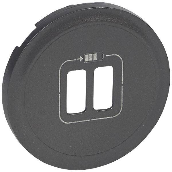 фото Накладка USB розетки 2-й Celiane графит 067956 Legrand от магазина Моя Электрика