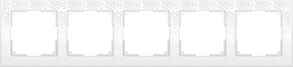 фото Рамка 5-м Werkel белый Flock WL05-Frame-05-white от магазина Моя Электрика