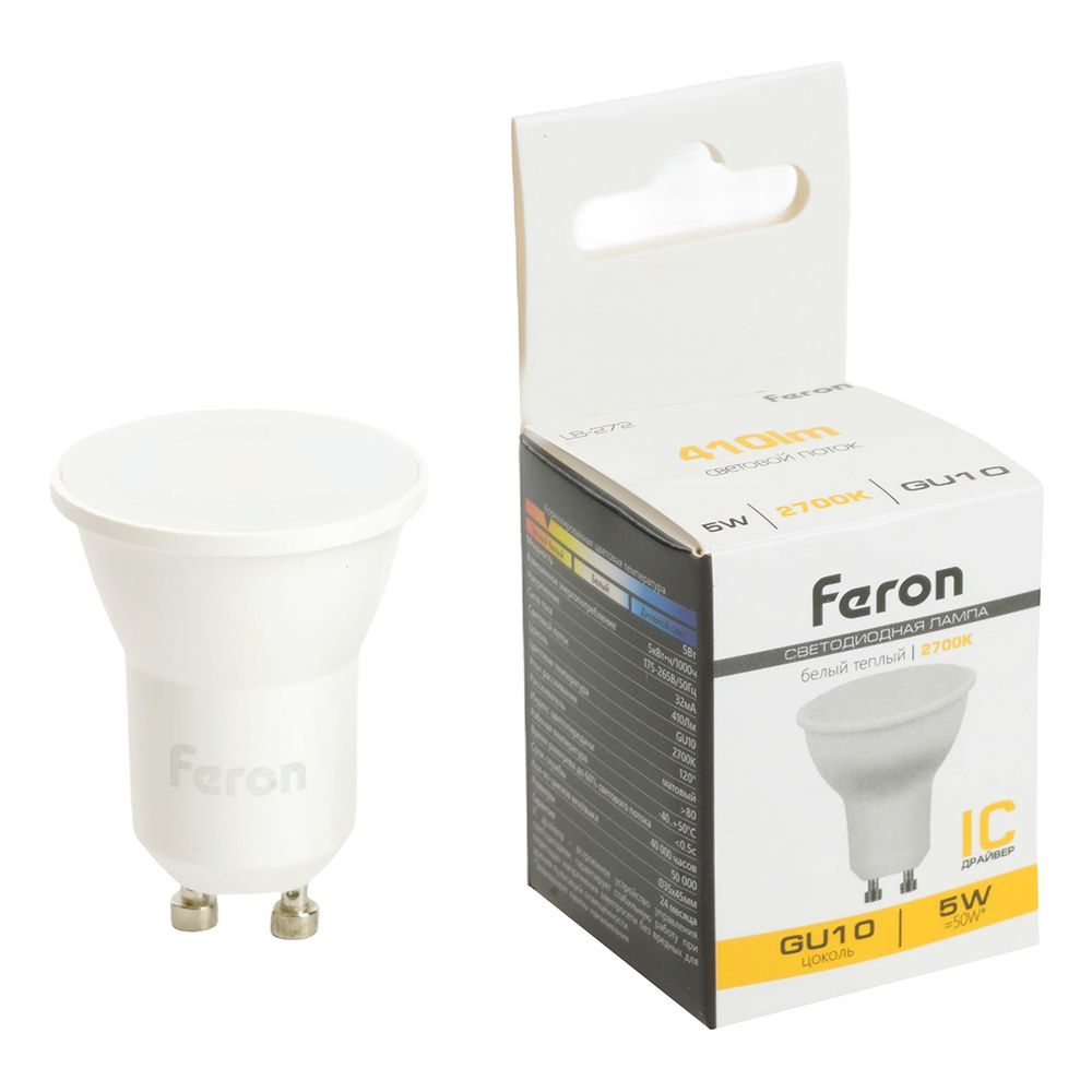 фото Лампа светодиодная MR11 GU10 5вт 230в 2700K 410Lm 120° LB-272 матовая 51221 Feron от магазина Моя Электрика