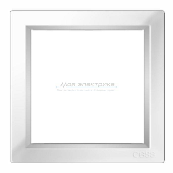 фото Рамка 1-м Практика белый PL-P101-WCG CGSS от магазина Моя Электрика