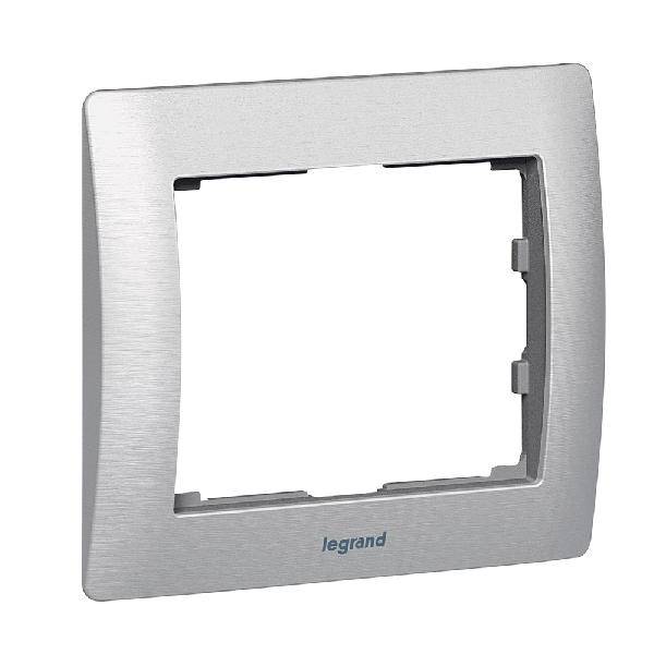 фото Рамка 1-я Galea тертый алюминий/brushed aluminium 771951 Legrand от магазина Моя Электрика