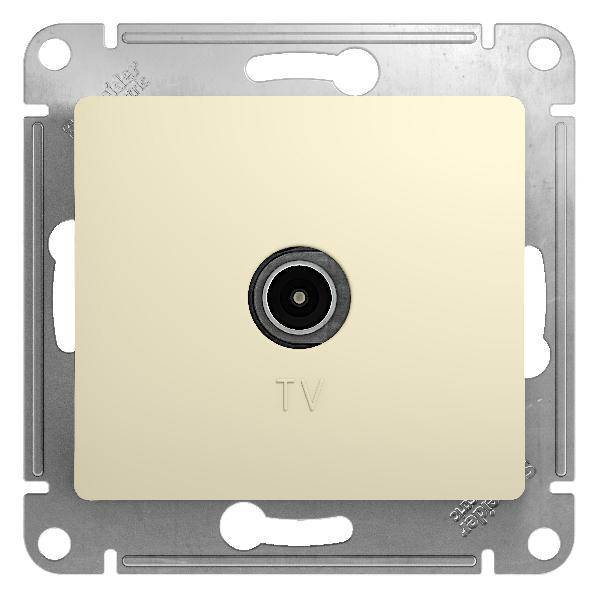 фото Механизм розетки TV 1-м Glossa проходная 4DB бежевый GSL000292 SE от магазина Моя Электрика