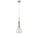 Подвес Ganna E27 1x60W IP20 хром, белый, прозрачный Moderni 8293/1A Lumion